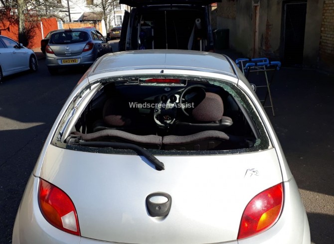 Ford KA heated rear window replacement Catford, SE6 London.